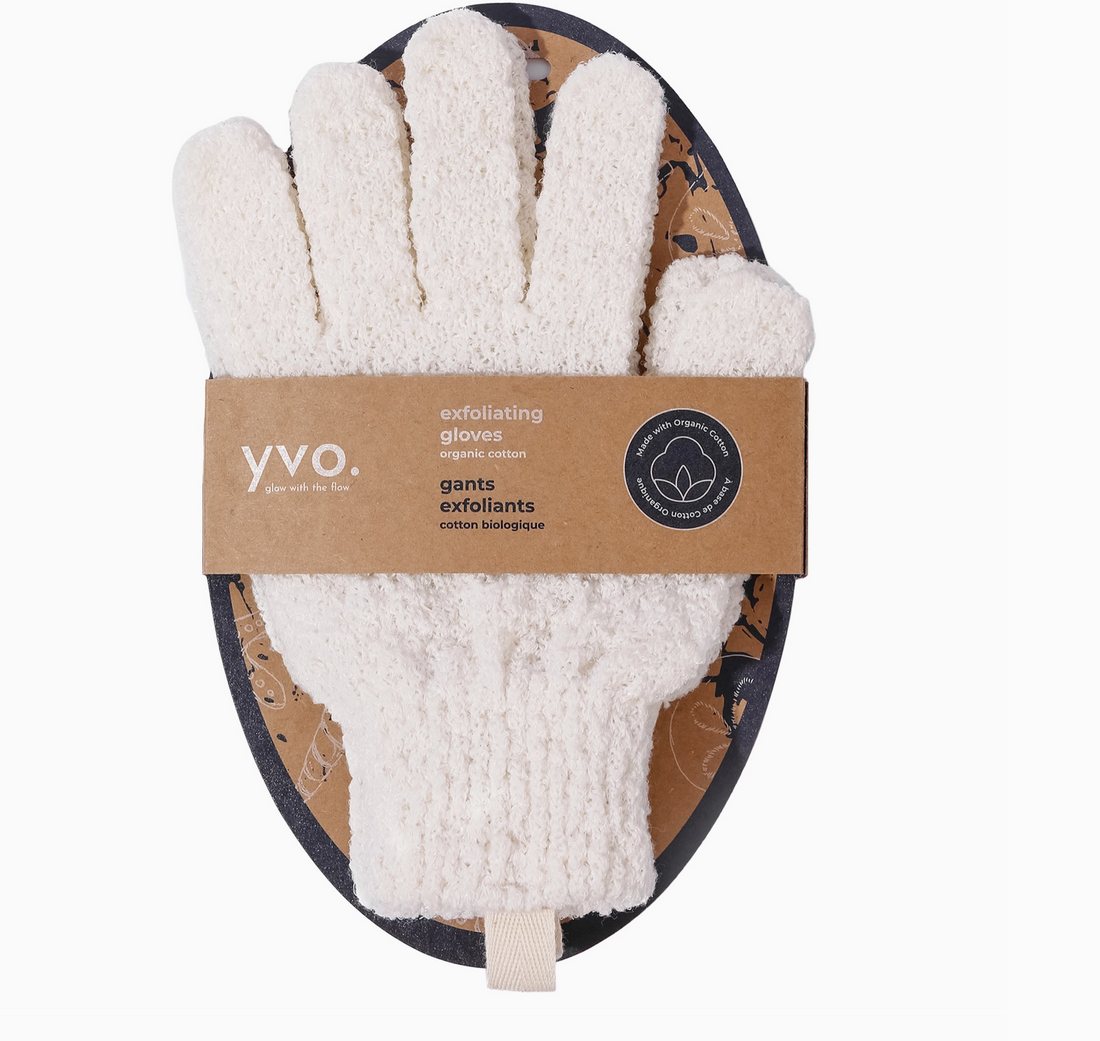 Organic Cotton Exfoliating Gloves