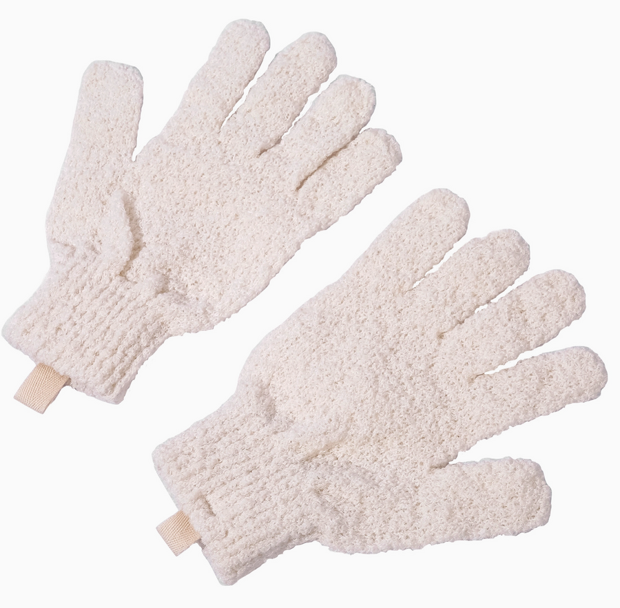 Organic Cotton Exfoliating Gloves