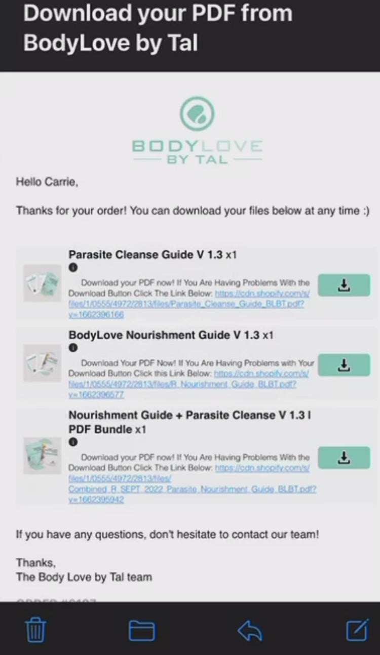 PDF Bundle Detox + Nourishment + Parasite Cleanse