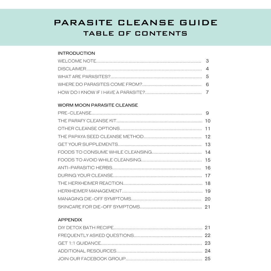 PDF Bundle Detox + Nourishment + Parasite Cleanse
